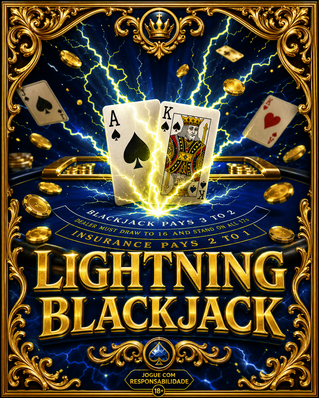 Capa do jogo Lightning Blackjack